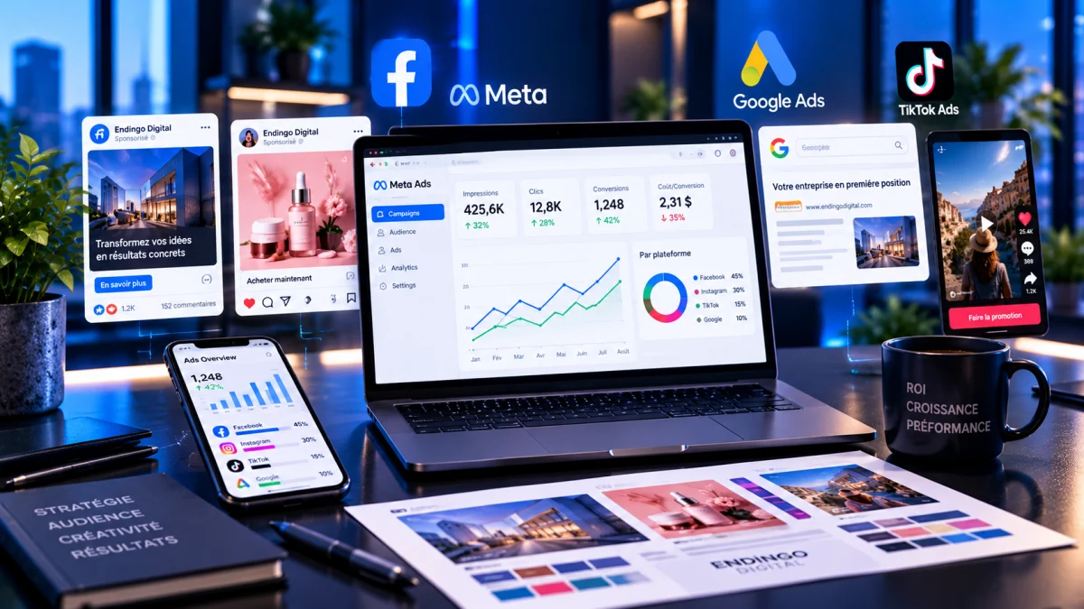 Campagnes Publicitaires — service proposé par Endingo Digital